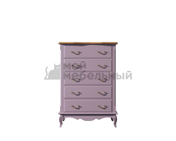 Комод Leontina Lavanda на пять ящиков вертикальный арт ST9342L Комод Leontina Lavanda на пять ящиков вертикальный арт ST9342L фото 2