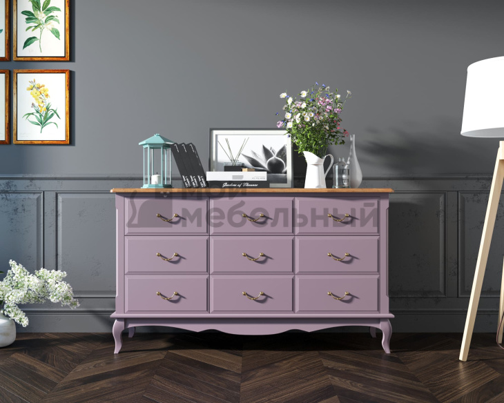 Комод Leontina Lavanda на девять ящиков арт ST9379L Комод Leontina Lavanda на девять ящиков арт ST9379L фото 6