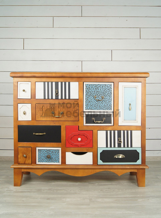 Комод "Gouache Birch" темный арт M10594ETG/1 Комод