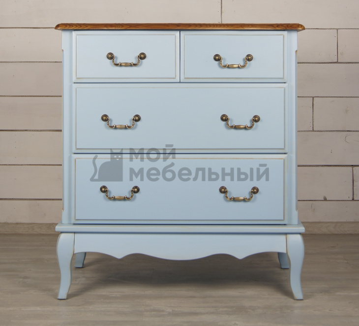 Голубой комод Leontina (4 ящика) арт ST9335B фото 1