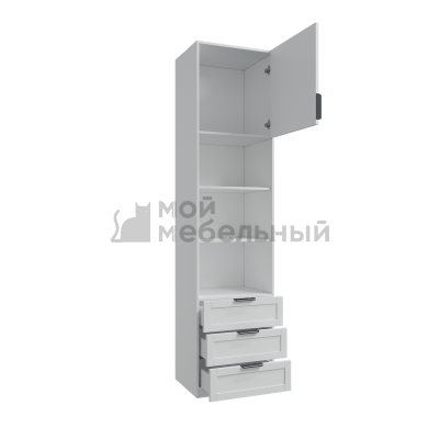 Изделие №551 шкаф 1дв3ящ ,белый (мк 74 