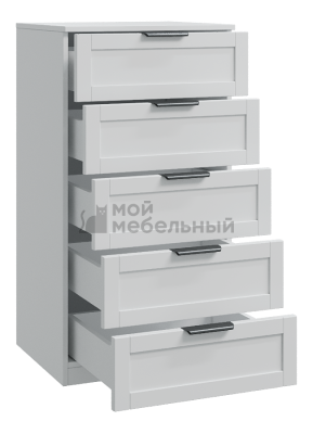 Изделие №555 комод 5ящ, белый (мк 74 