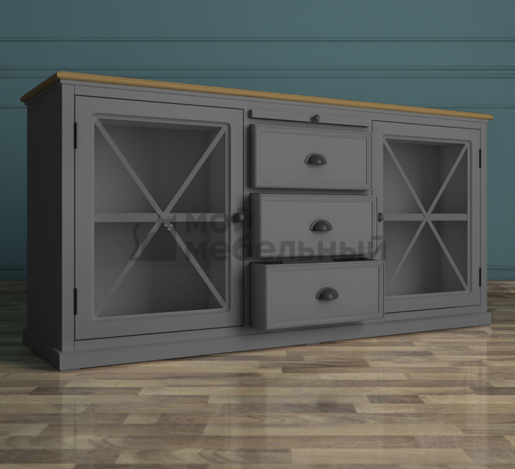Серый комод 