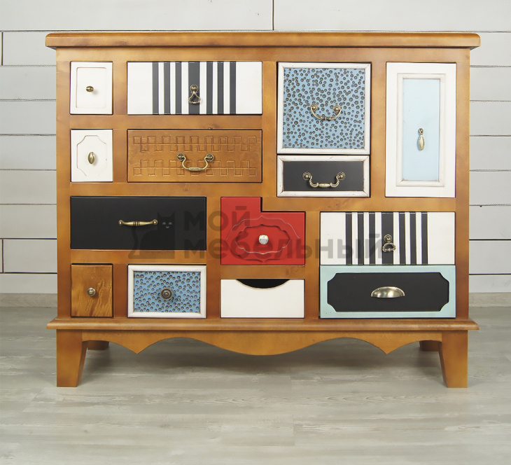 Комод "Gouache Birch" темный арт M10594ETG/1 Комод