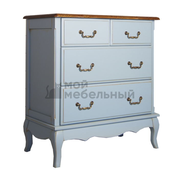 Голубой комод Leontina (4 ящика) арт ST9335B фото 9