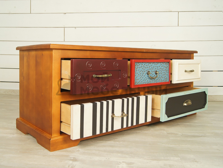 Комод «Gouache Birch» горизонтальный арт M10526ETG/1 фото 4