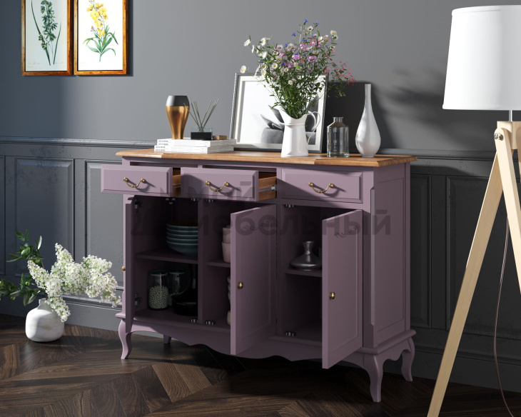 Комод "Leontina Lavanda" (3 ящика и 3 двери) арт ST9344L Комод