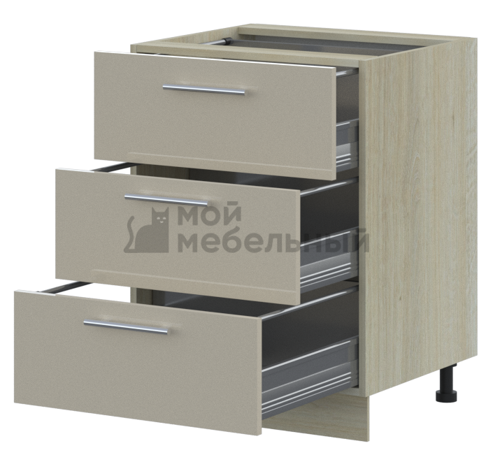 Тумба LOFTeam CPL Глянец ТНЯ-60/3.2 фото 1