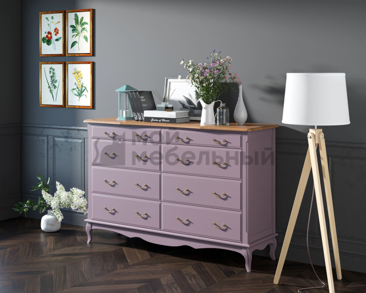 Комод Leontina Lavanda на восемь ящиков арт ST9316/2L фото 4