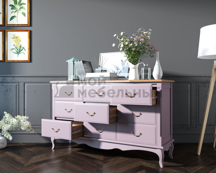 Комод Leontina Lavanda на девять ящиков арт ST9379L Комод Leontina Lavanda на девять ящиков арт ST9379L фото 3