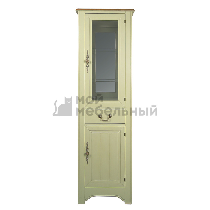 Узкий шкаф-витрина 