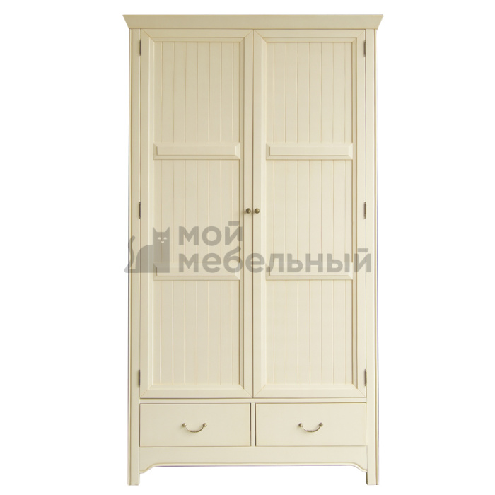 Бежeвый двухстворчатый шкаф 