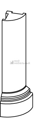 Уголок внешний для цоколя Милан фото 1