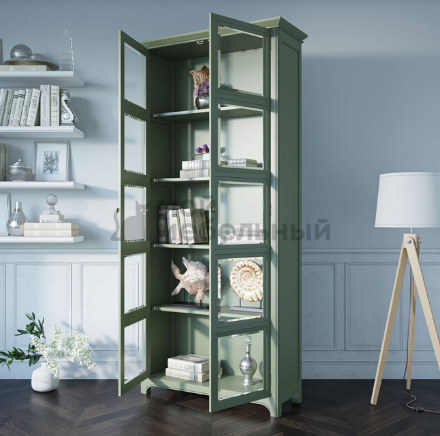 Шкаф со стеклянными дверками 