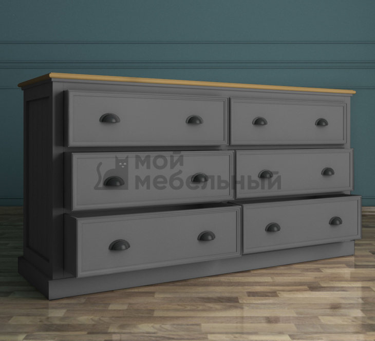 Серый комод 