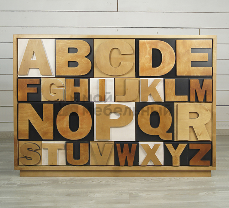 Комод «Alphabeto Birch» 10 ящиков арт AL-01/2ETG/4 фото 1