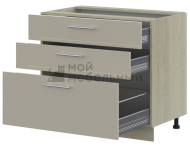 Тумба LOFTeam CPL Глянец ТНЯ-100/3