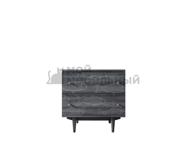 Комод "Boho" 2 ящика с рыбами арт BH03 Комод