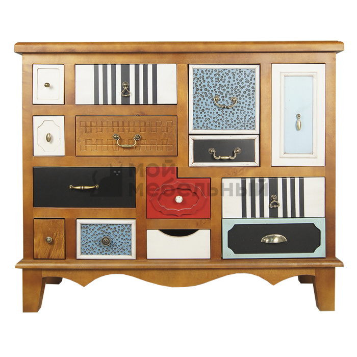 Комод "Gouache Birch" темный арт M10594ETG/1 Комод