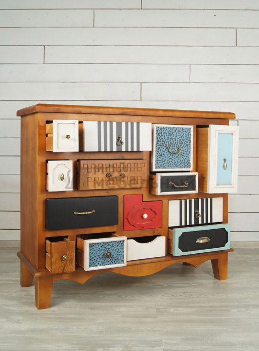 Комод "Gouache Birch" темный арт M10594ETG/1 Комод