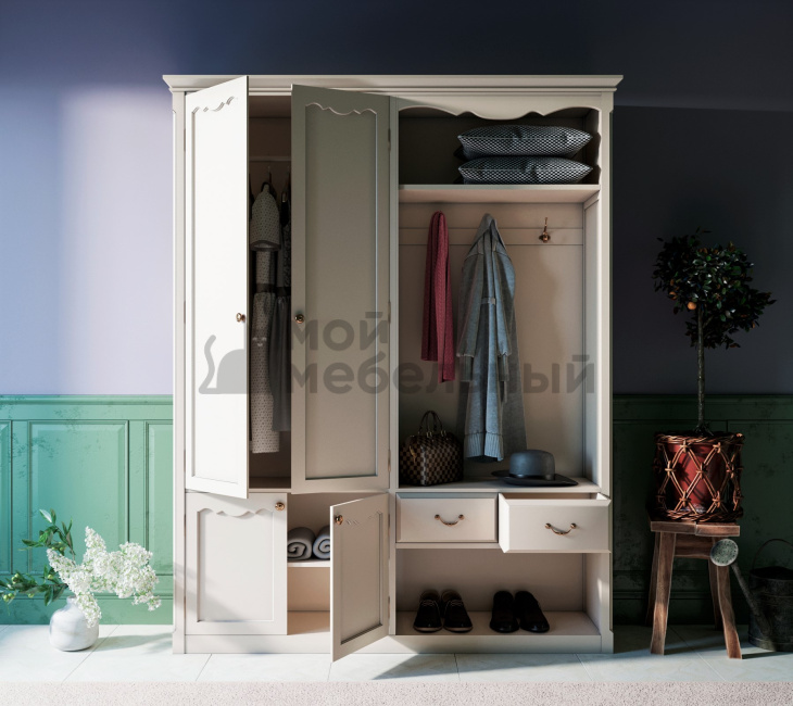 Шкаф-прихожая Leontina с дверками арт ST9361 Шкаф-прихожая Leontina с дверками арт ST9361 фото 2