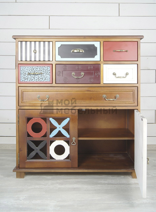 Вертикальный комод Gouache Birch (7 ящиков) арт G20017ETG/1 фото 4