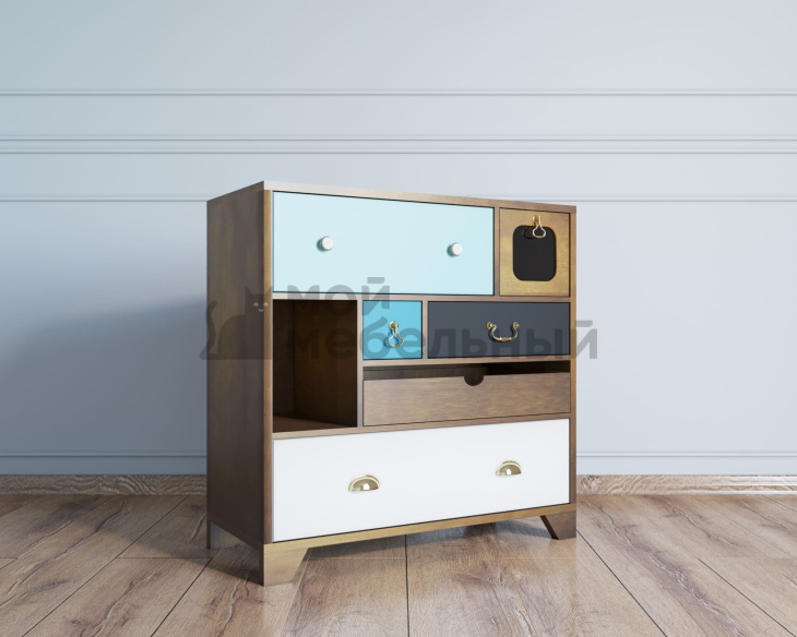 Комод малый «Aquarelle» 6 ящиков арт RE-52 фото 4