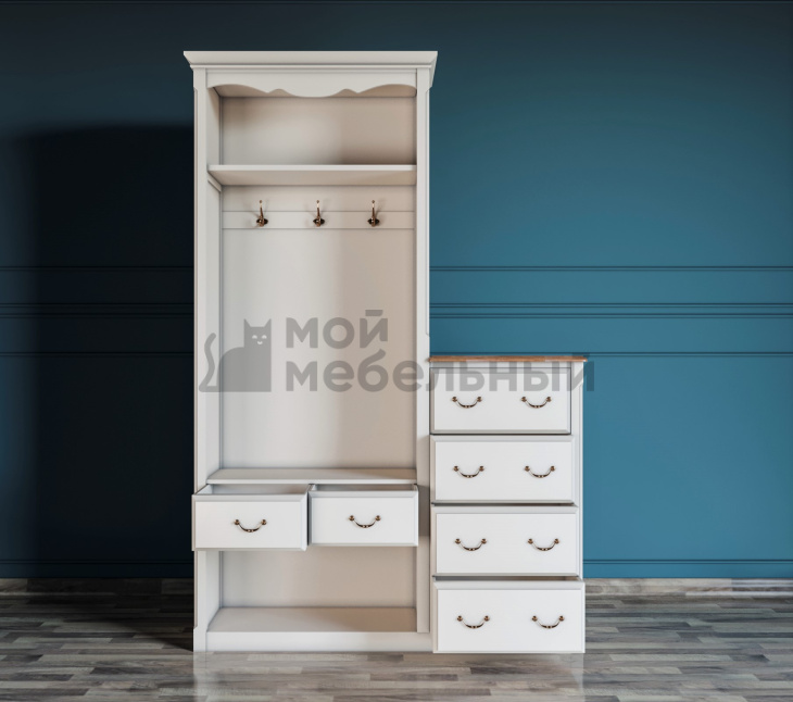 Шкаф-прихожая Leontina с комодом арт ST9362 фото 2