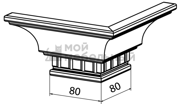 Накладка угловая на карниз Милан фото 1