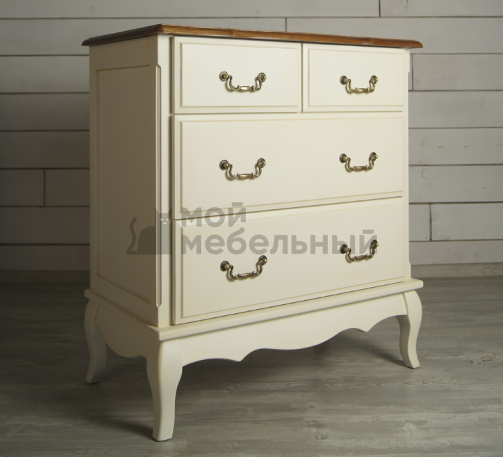 Бежевый комод Leontina (4 ящика) арт ST9335 фото 9