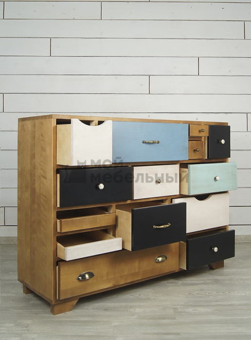 Комод «Aquarelle Birch» 14 ящиков арт RE-13ETG/4 фото 7