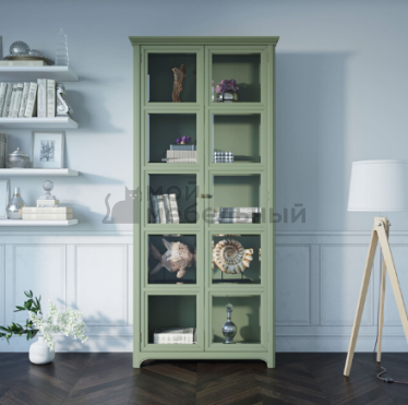 Шкаф со стеклянными дверками "Olivia" арт CB3005