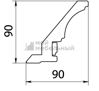 Карниз полукруглый Милан фото 2