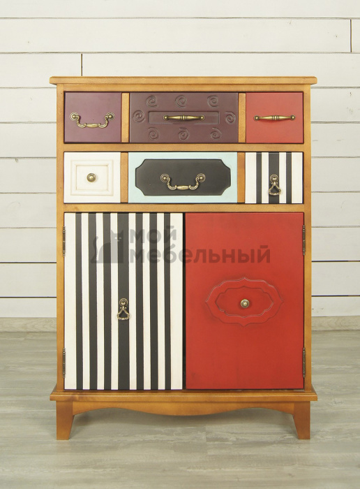 Вертикальный комод Gouache Birch (2 ящика) арт G20016ETG/1 фото 2