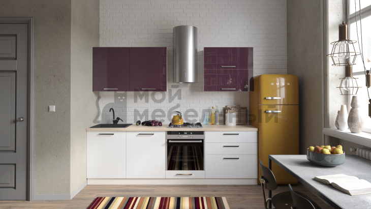 Модульная кухня LOFTeam HPL Черешня Глянец фото 4
