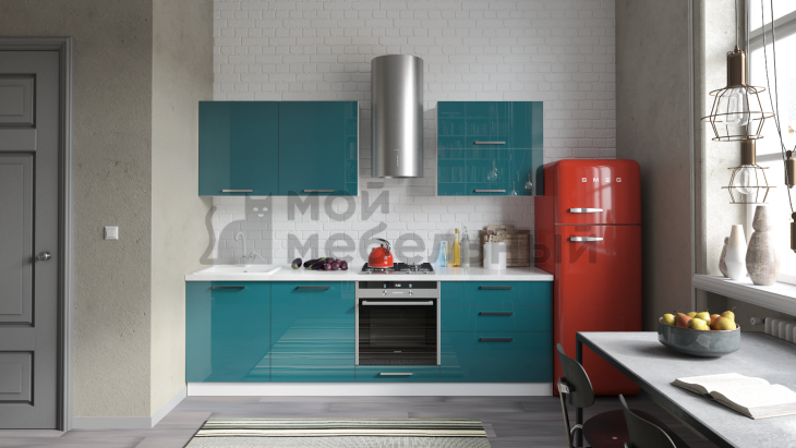 Модульная кухня LOFTeam HPL Ocean Глянец фото 3