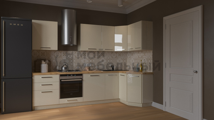 Модульная кухня LOFTeam HPL Цукини Глянец фото 6