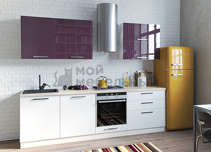 Модульная кухня LOFTeam HPL Черешня Глянец фото 2