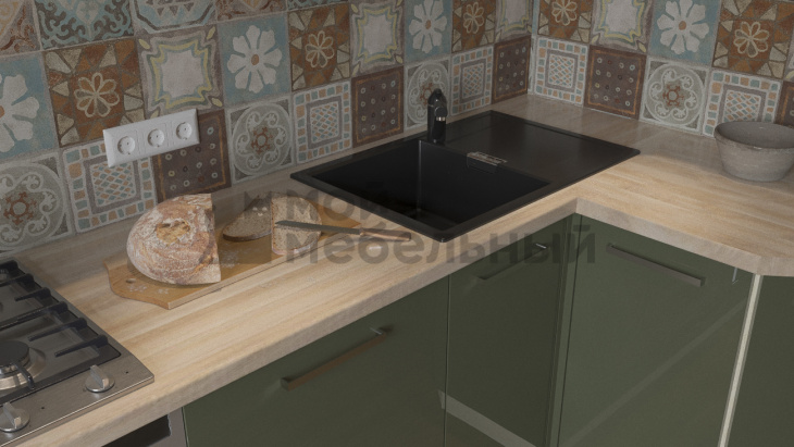 Модульная кухня LOFTeam HPL Цукини Глянец фото 5