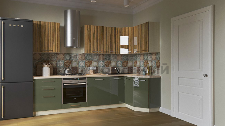 Модульная кухня LOFTeam HPL Цукини Глянец фото 3