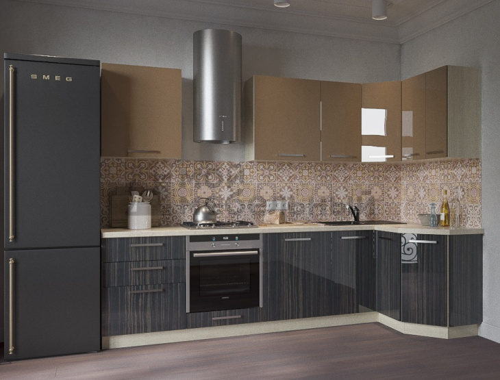 Модульная кухня LOFTeam HPL Цукини Глянец фото 7