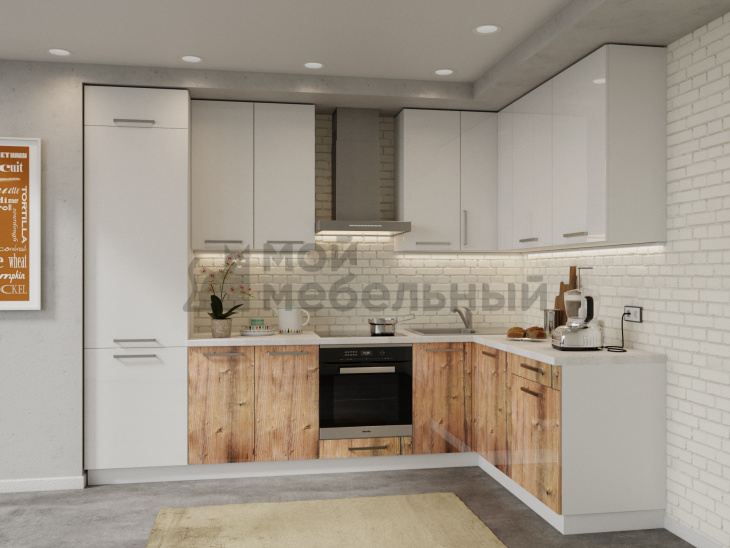 Модульная кухня LOFTeam CPL Твид Глянец Модульная кухня LOFTeam CPL Твид Глянец фото 6
