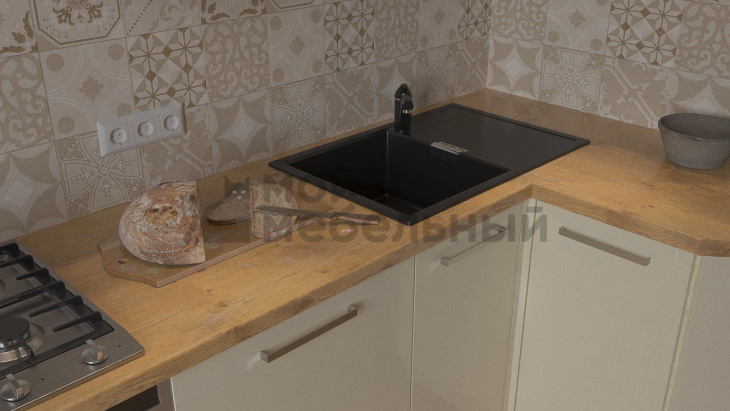 Модульная кухня LOFTeam HPL Бронза/темное зебрано Глянец фото 8