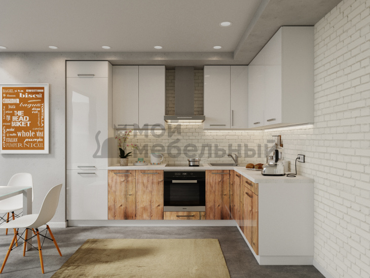 Модульная кухня LOFTeam CPL Бетон Глянец фото 7