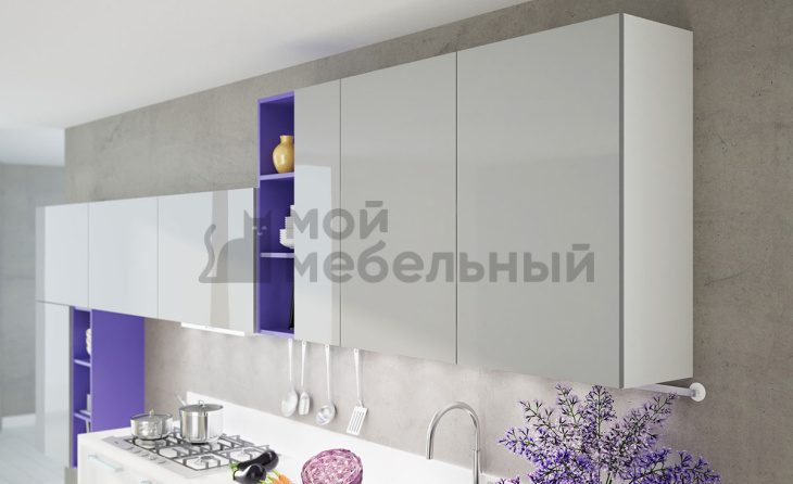 Модульная кухня TETRIS UVL Глянец Серый шелк Модульная кухня TETRIS UVL Глянец Серый шелк фото 3